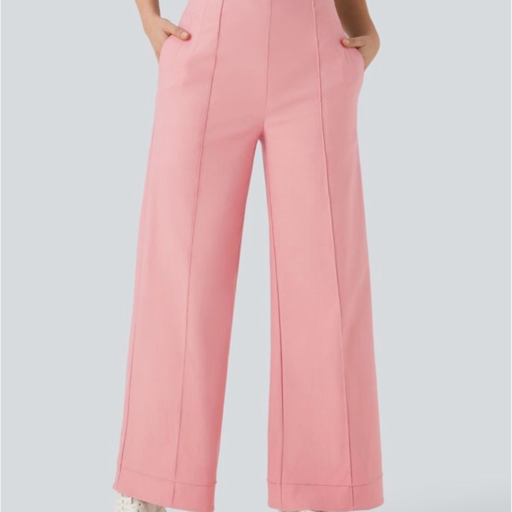 HALARA Pink Wide-Leg Women's Pants